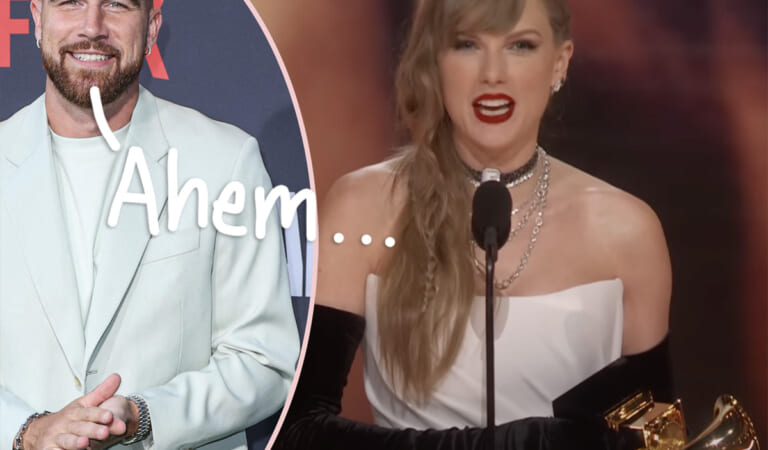 Taylor Swift Didn’t Thank BF Travis Kelce During Either Of Her Grammys Acceptance Speeches!