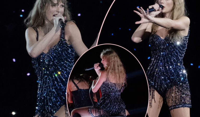 Taylor Swift Nearly Falls Off Her Chair During HOT Eras Tour Performance! Watch!