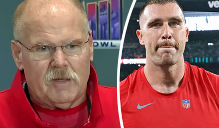 Travis Kelce BLASTED For Slamming Into Coach During HEATED Super Bowl Sidelines Argument!
