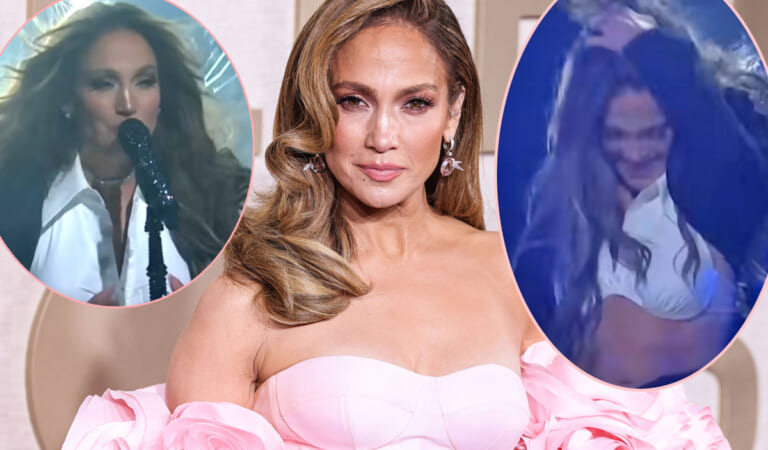 WATCH Jennifer Lopez Rip Out A Hair Extension In The Middle Of Her SNL Performance!