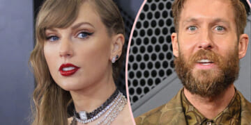 Watch Calvin Harris React To Taylor Swift's Grammys Entrance!