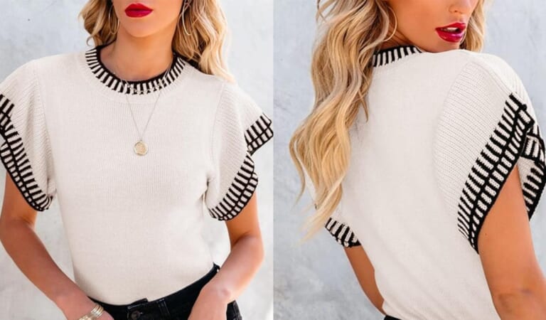 This Short-Sleeve Amazon Sweater Is Perfect for Spring Weather