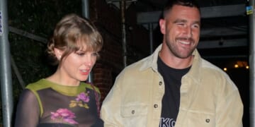 Travis Kelce Plays Air Guitar to Taylor Swift’s ‘Bad Blood’