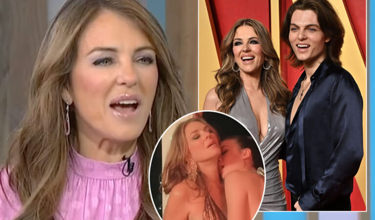 Elizabeth Hurley Says It Was ‘Liberating’ To Have Son Damian Direct Her NSFW Scenes In Steamy New Movie!