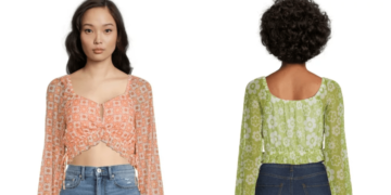 This Long-Sleeve Keyhole Top Is True ’70s Flower Power