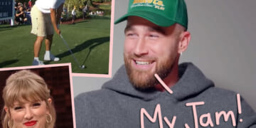 Travis Kelce Golfs To Bad Blood – While Showing Off Another Nod To Girlfriend Taylor Swift!