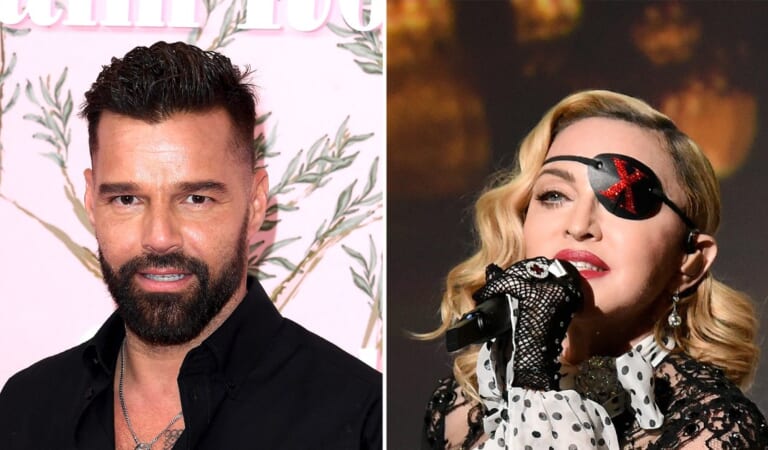 Ricky Martin Visibly Aroused Onstage at Madonna Concert, Fans Insist