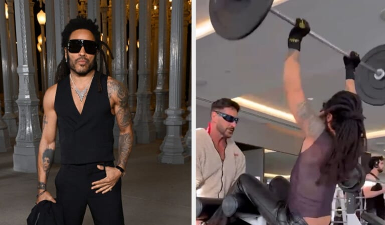 Lenny Kravitz's Unusual Workout Attire Is Actually Very On Brand For Him, And People Are Loving It