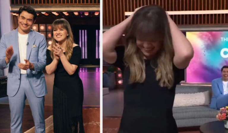 Kelly Clarkson, Henry Golding Accidental Sexual Remark Funny