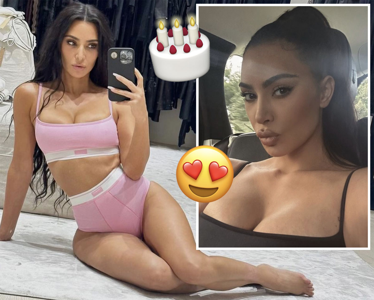 Kim Kardashian Is Caked Up By The Ocean!