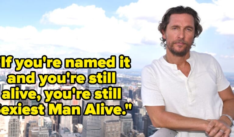 Matthew McConaughey Defends Sexiest Man Alive Title