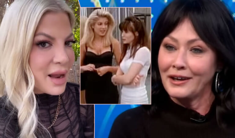 Shannen Doherty Wore The Blood-Stained Dress Tori Spelling Lost Her Virginity In!